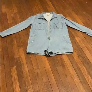 Jean Jumpsuit (Shorts).